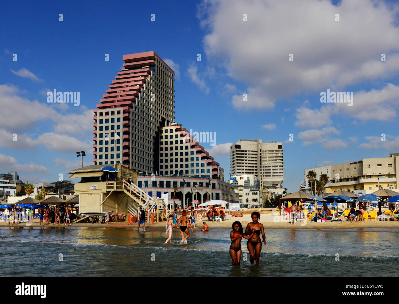 Tel Aviv Beach von der Oper entfernt. Stockfoto