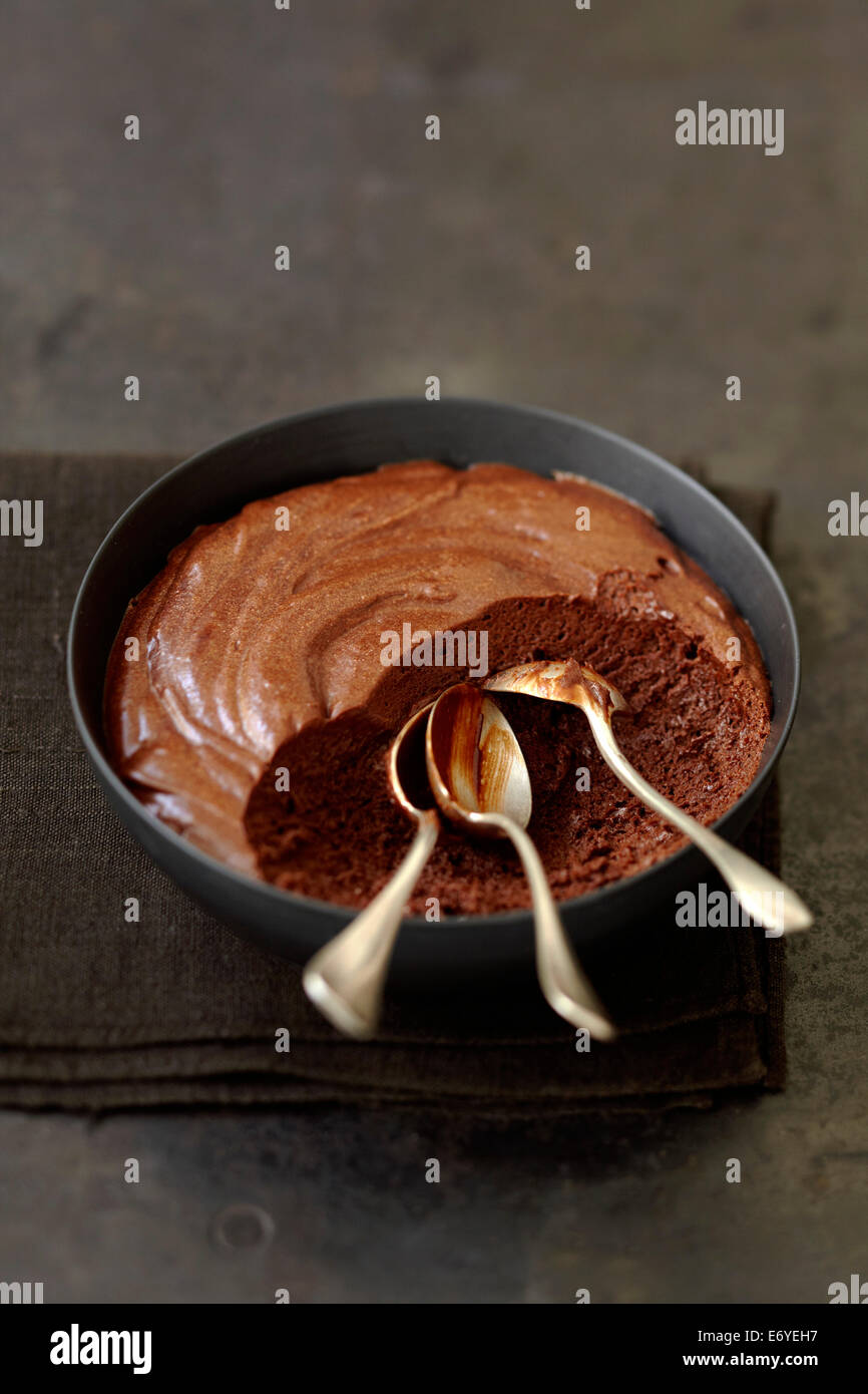 Mousse au Chocolat Stockfoto