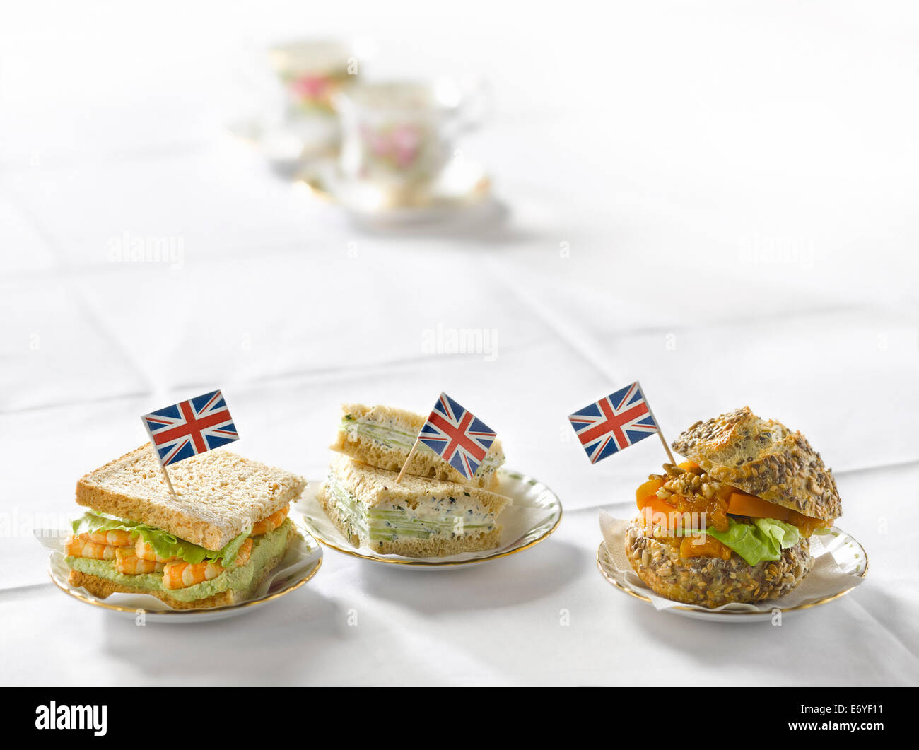 Englische sandwiches Stockfoto