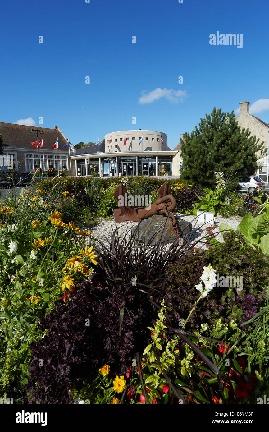 Das Museum in Gold Beach, Normandie, Frankreich Stockfoto