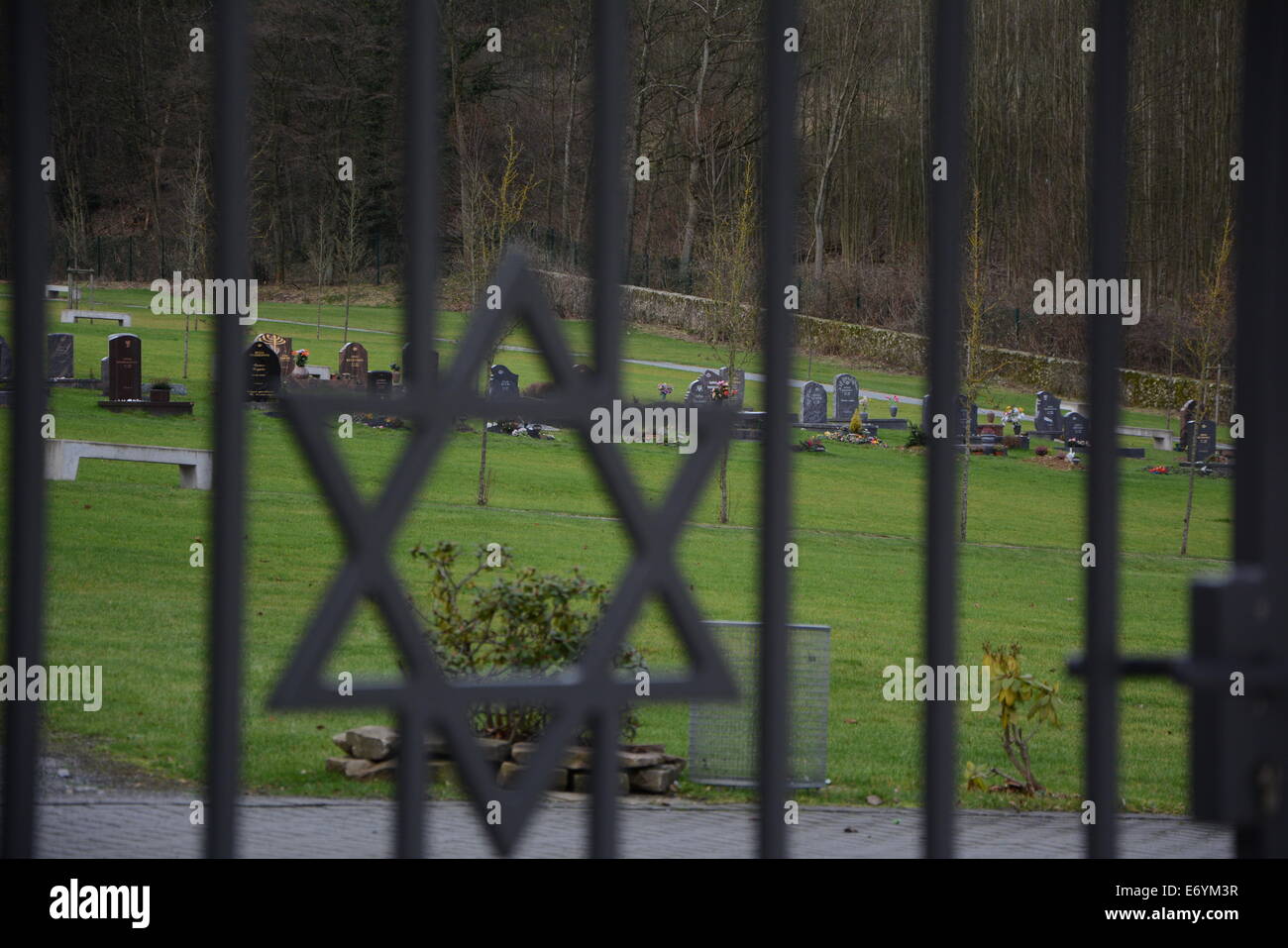 Jüdischer Friedhof Stockfoto