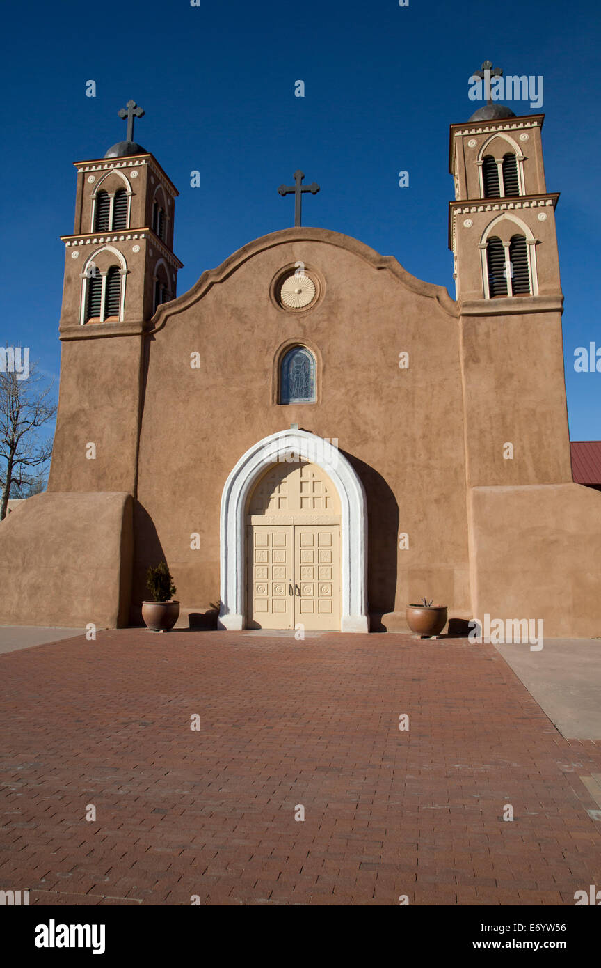 USA, New Mexico. Socorro, San Miguel de Socorro Mission, stammt aus dem Jahre 1598 Stockfoto