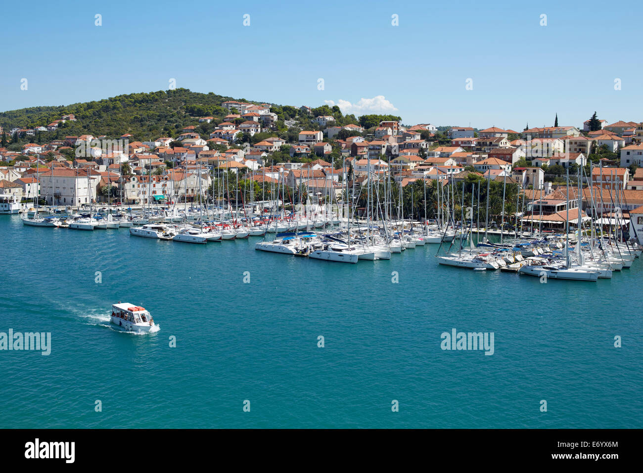Trogir, Kroatien. Altstadt. Trogir-ia ein Heratige der UNESCO. Stockfoto