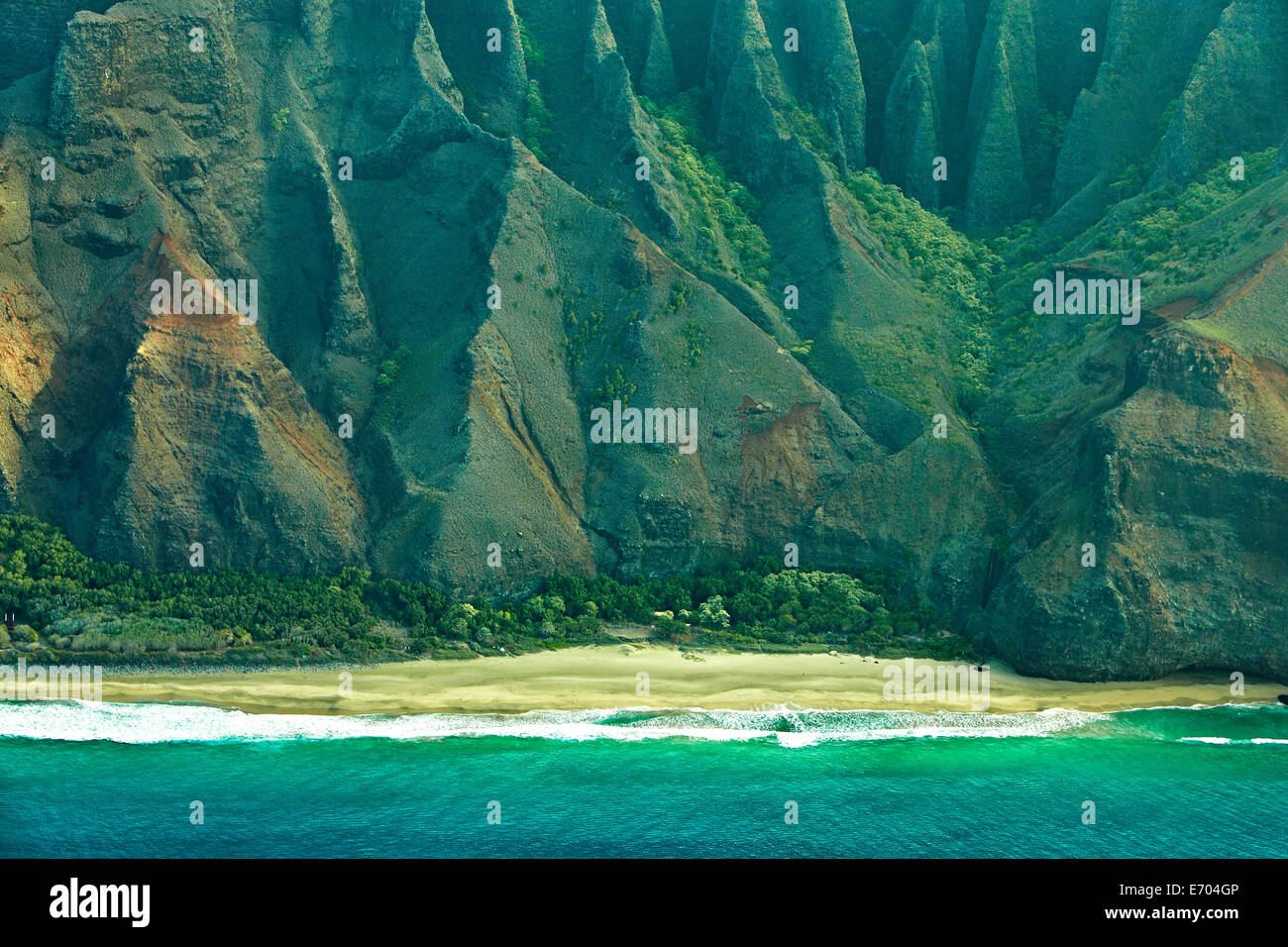 Kalalau Strand, Na Pali Coast, Kaua ' i, Hawaii, USA Stockfoto