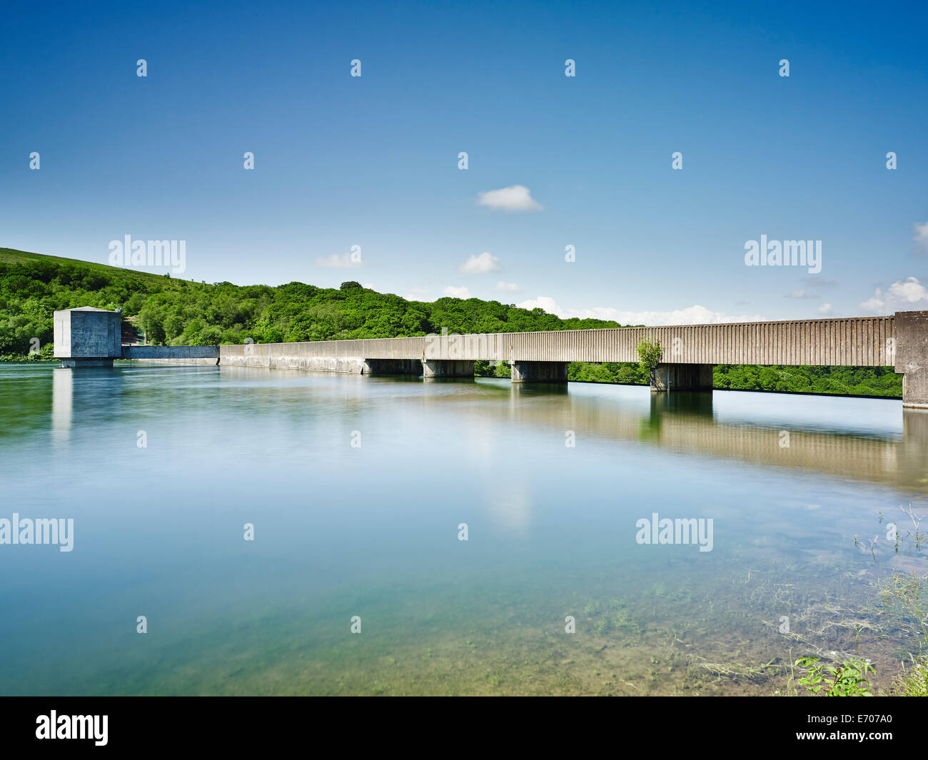 Stausee am Wimbleball See, Exmoor National Park, England, UK Stockfoto