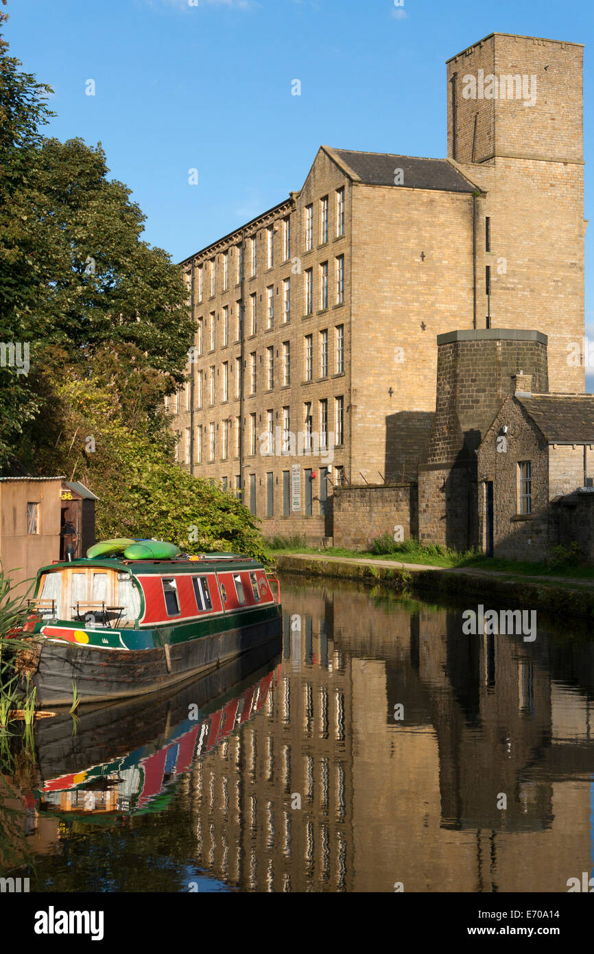 Die Rochdale Kanal, Sowerby Bridge, West Yorkshire Stockfoto