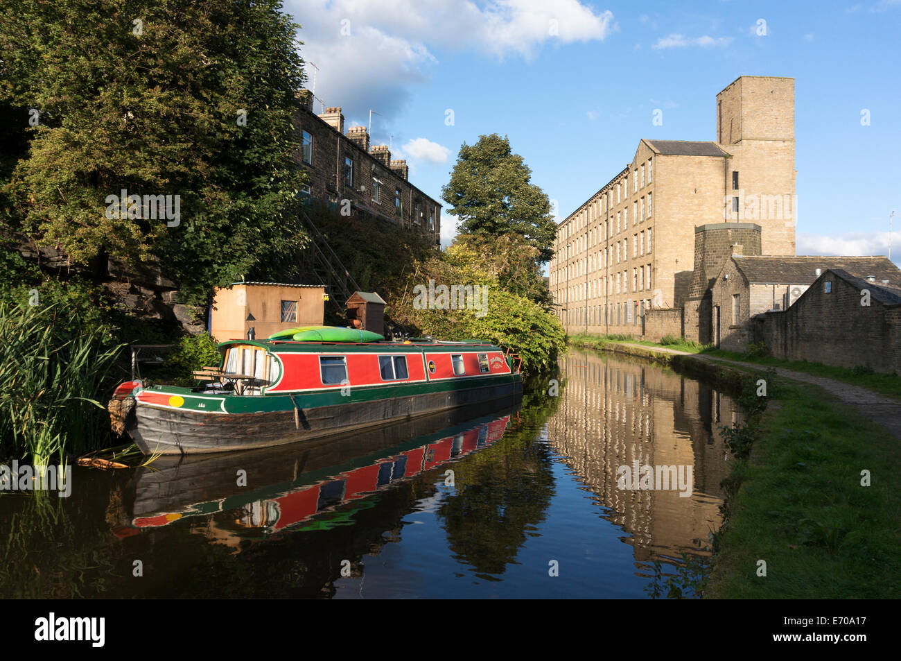 Die Rochdale Kanal, Sowerby Bridge, West Yorkshire Stockfoto
