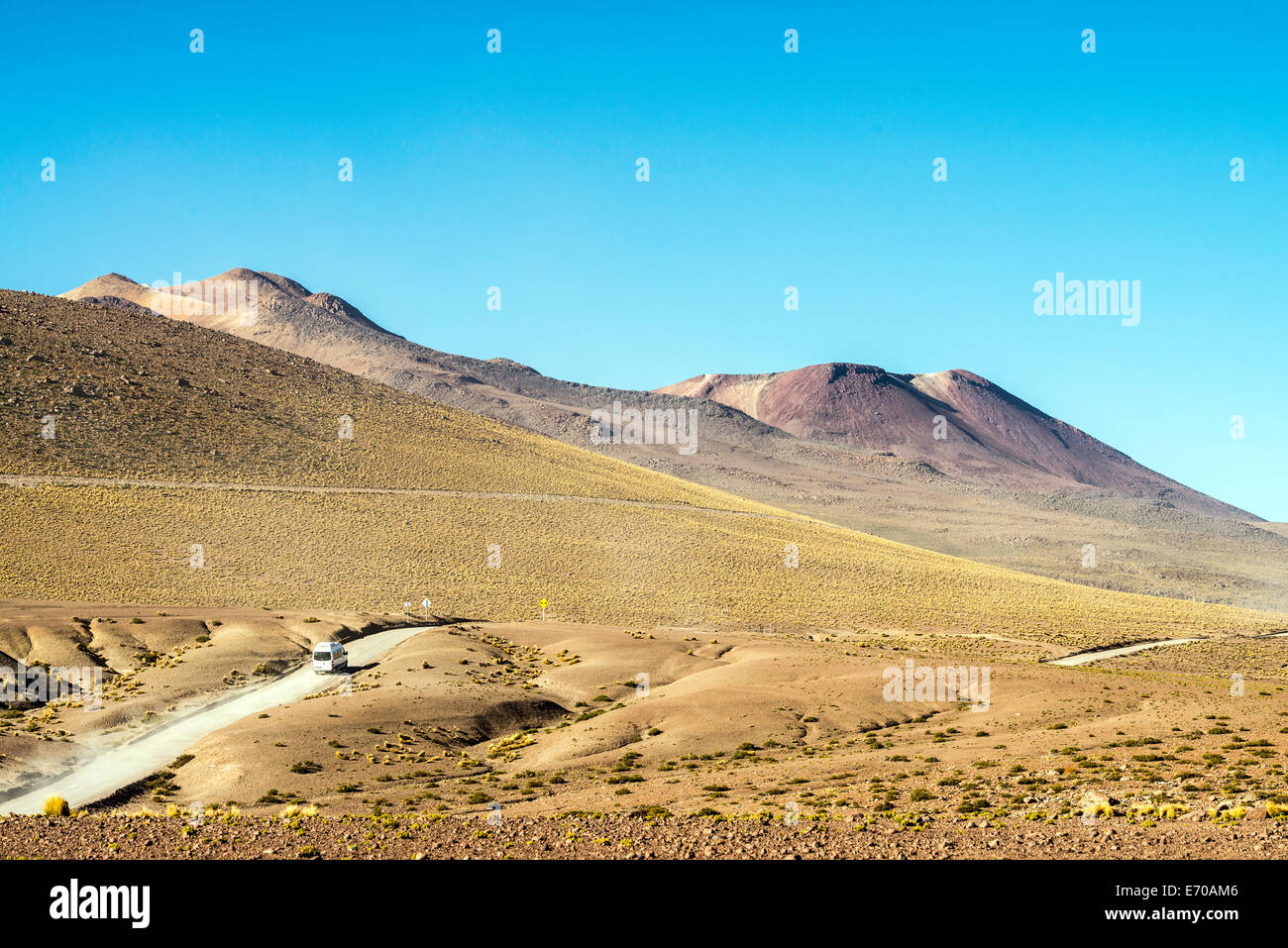 Landschaft in der Nähe von Tatio Geysire geothermischen Feldern San Pedro de Atacama-Chile-Südamerika Stockfoto