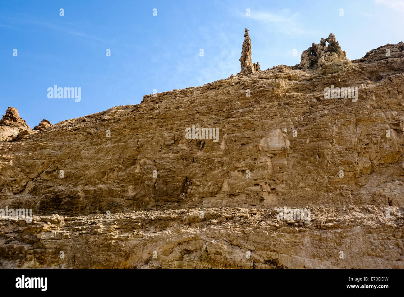 Das Tote Meer ist ein Salzsee grenzt an Jordanien im Osten und Israel und der Westbank im Westen