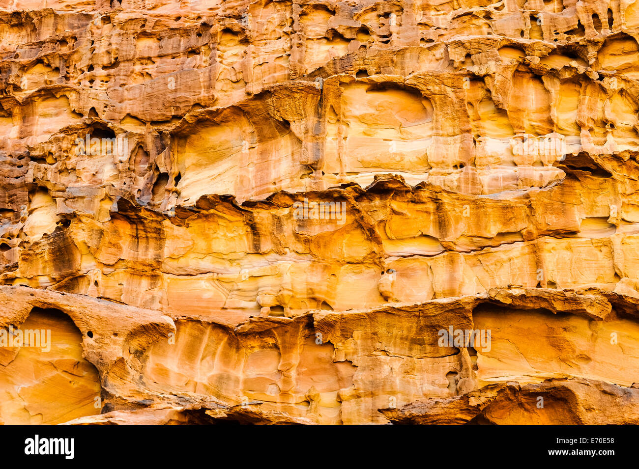 Jordanien. Wadi Rum ist auch bekannt als das Tal des Mondes. Stockfoto