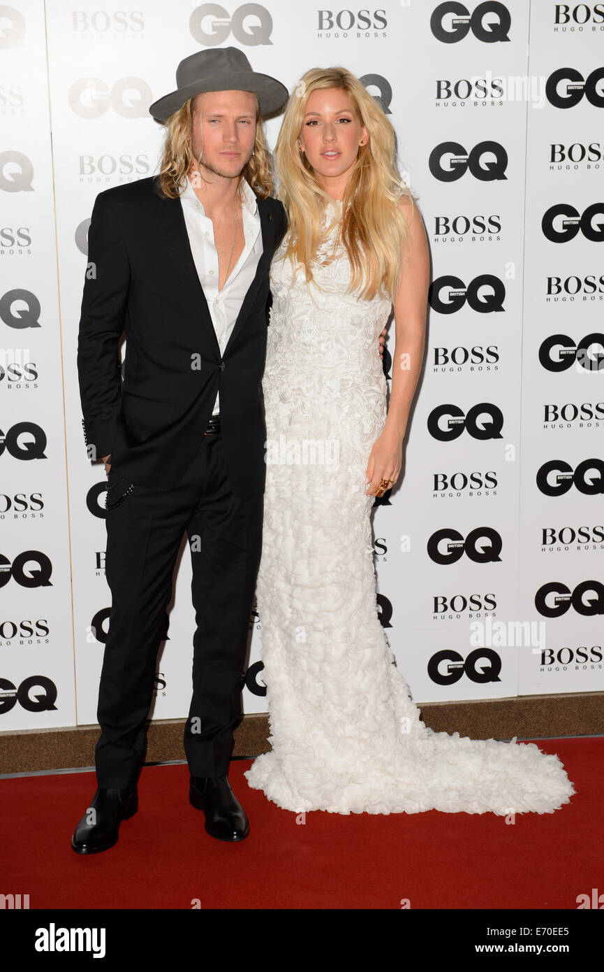 Dougie Poynter und Ellie Goulding kommen für die GQ Männer des The Jahr Awards 2014. Stockfoto