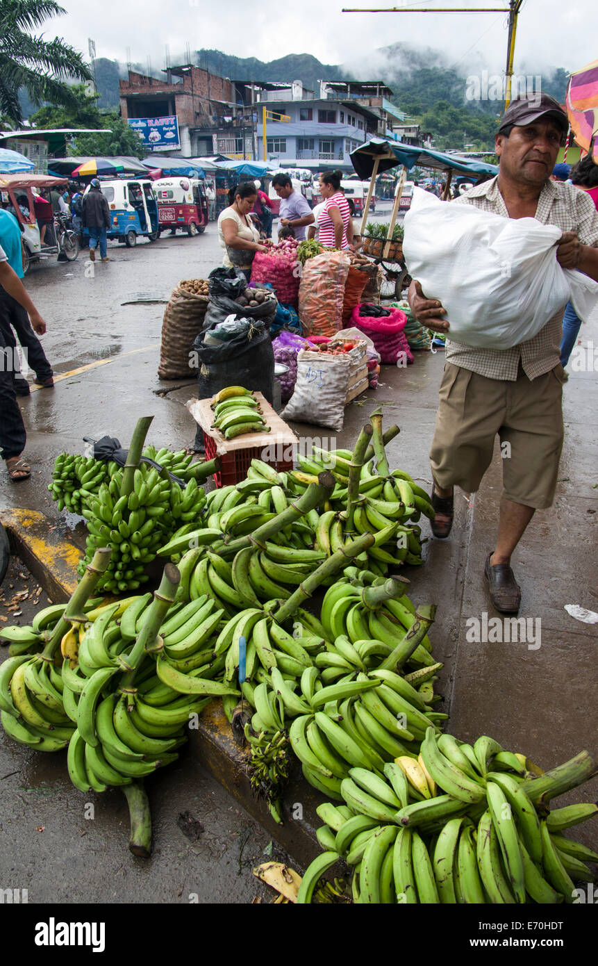 Fruit Market in Tingo María. huánuco Abteilung. Peru. Stockfoto