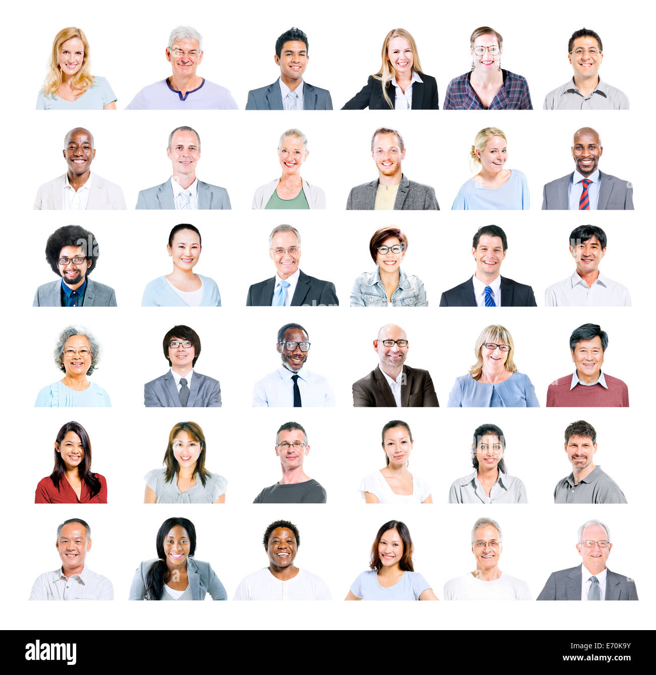 Gruppe von multiethnischen vielfältige Geschäftsleute Stockfoto
