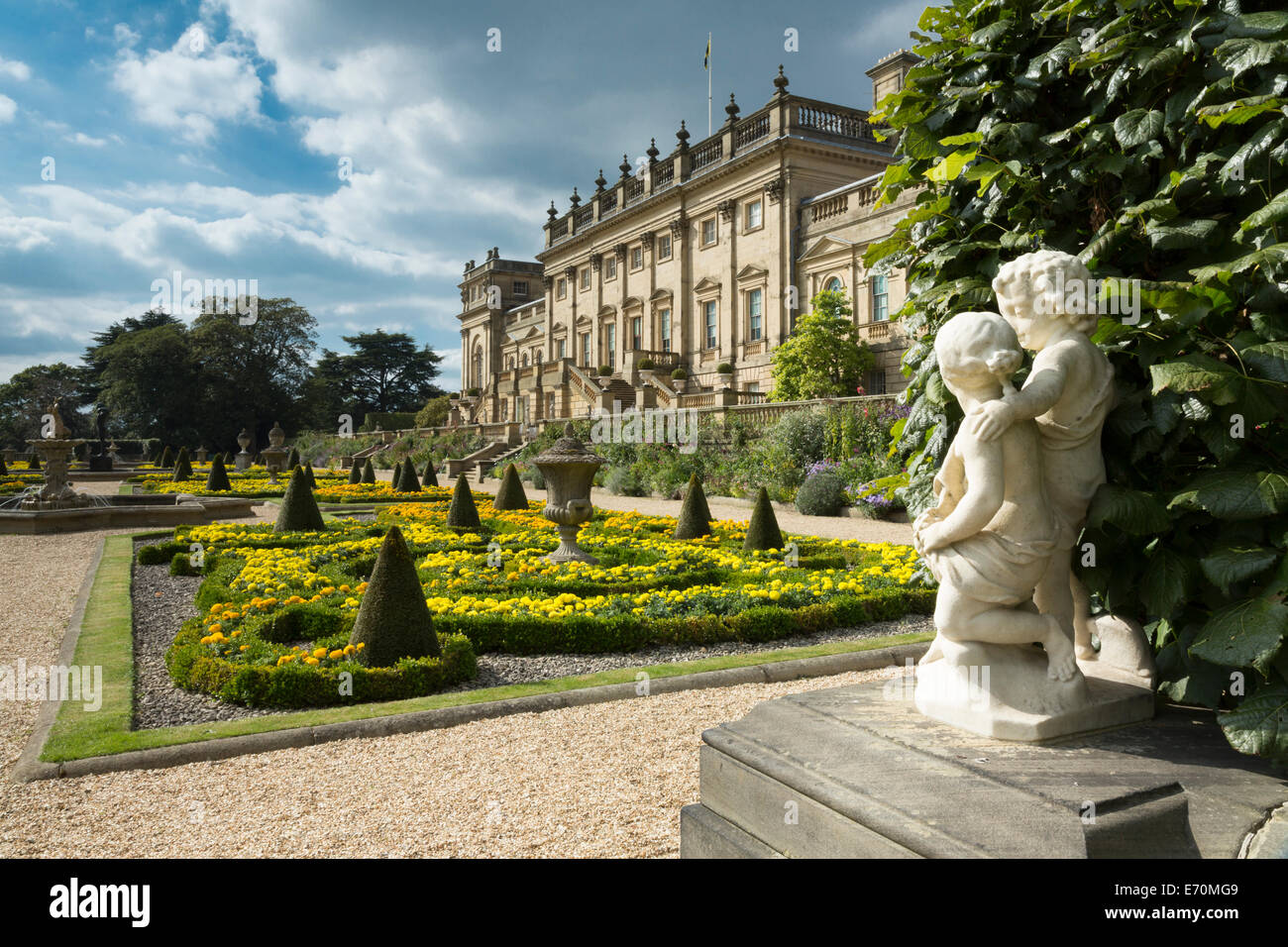 Harewood House & Gärten in der Nähe von Leeds in West Yorkshire, England Stockfoto