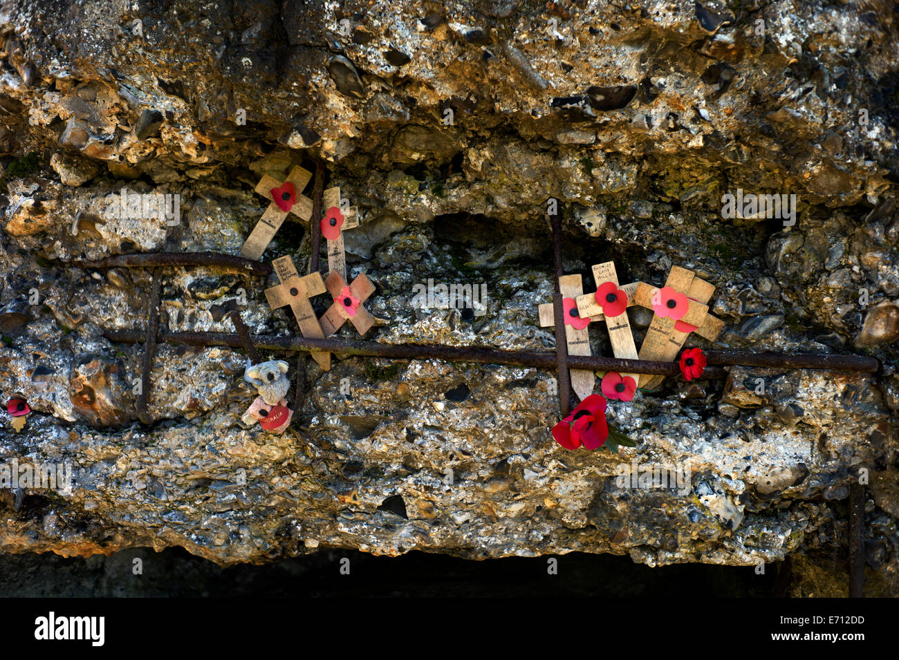 Ypern-Ieper WW1 Schlachtfeld, 1914-1918, Belgien. Hill 60, Ypern, Flandern, Belgien. Februar 2014 Hill 60 (60 Meter über dem Meer l Stockfoto