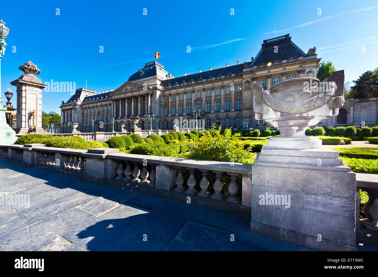 Belgien, Brüssel, Blick auf den Königspalast Stockfoto