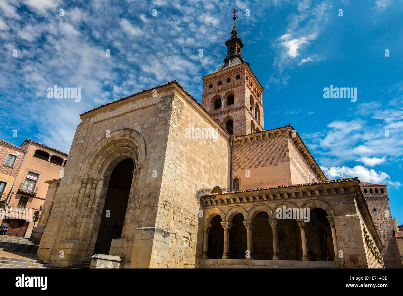 Kirche San Martin, Segovia, Kastilien und Leon, Spanien Stockfoto
