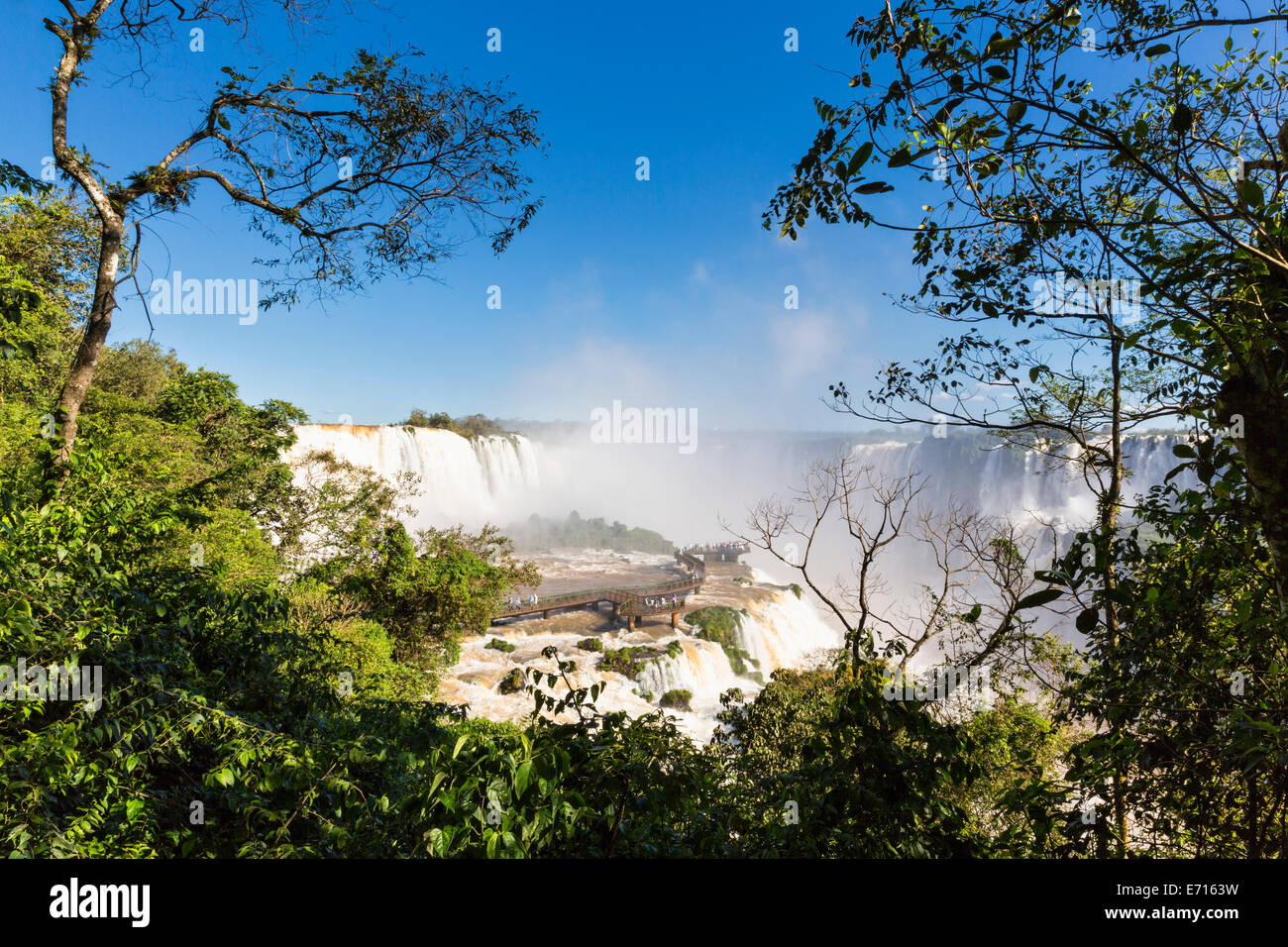 Südamerika, Brasilien, Parana, Iguazu Nationalpark Iguazu Wasserfälle Stockfoto