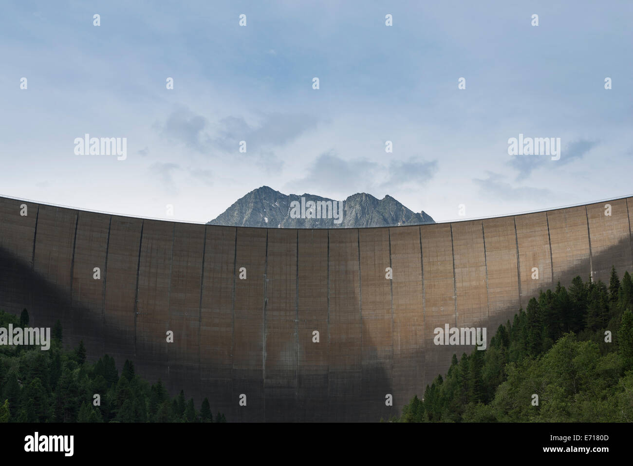 Österreich, Tirol, Zillertal, Schlegeis dam, Wand- und montieren Kleiner Hochstaller Stockfoto