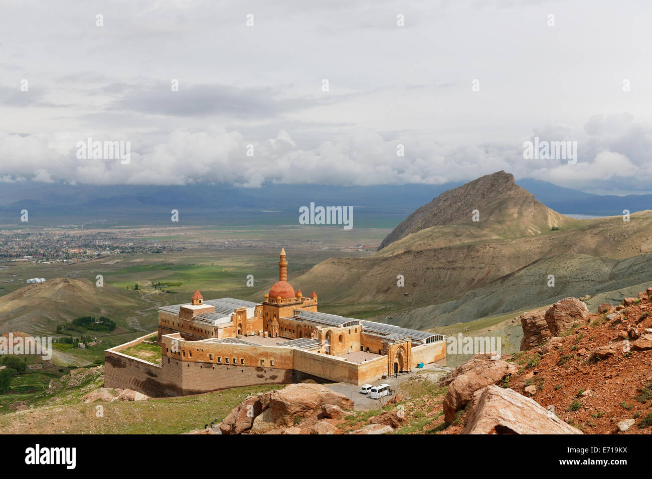 Türkei, Ost-Anatolien, Agri Provinz, Dogubeyazit, Ishak Pascha Palast Stockfoto