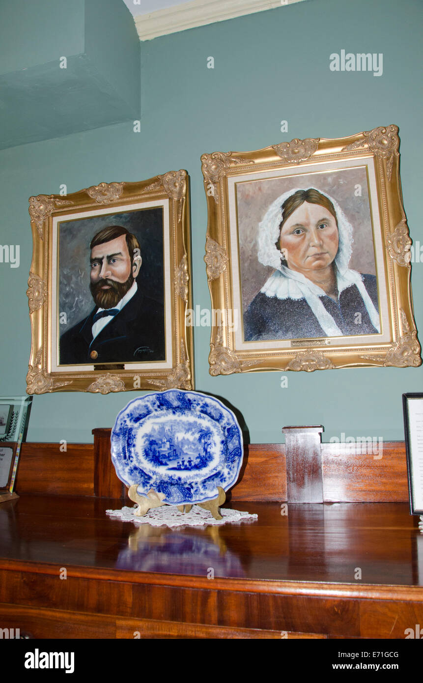 USA, Kentucky, alte Leverkusen. Rose Hill Museum (aka Lyon County Museum) in Cobb Haus Herrenhaus gelegen. Föderalen Stil. Stockfoto