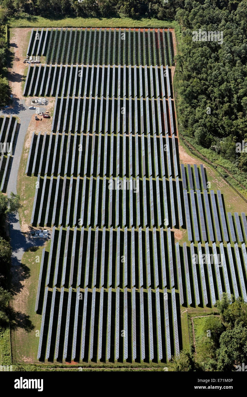 Solarpark - New Jersey (in der Nähe von Princeton) Stockfoto