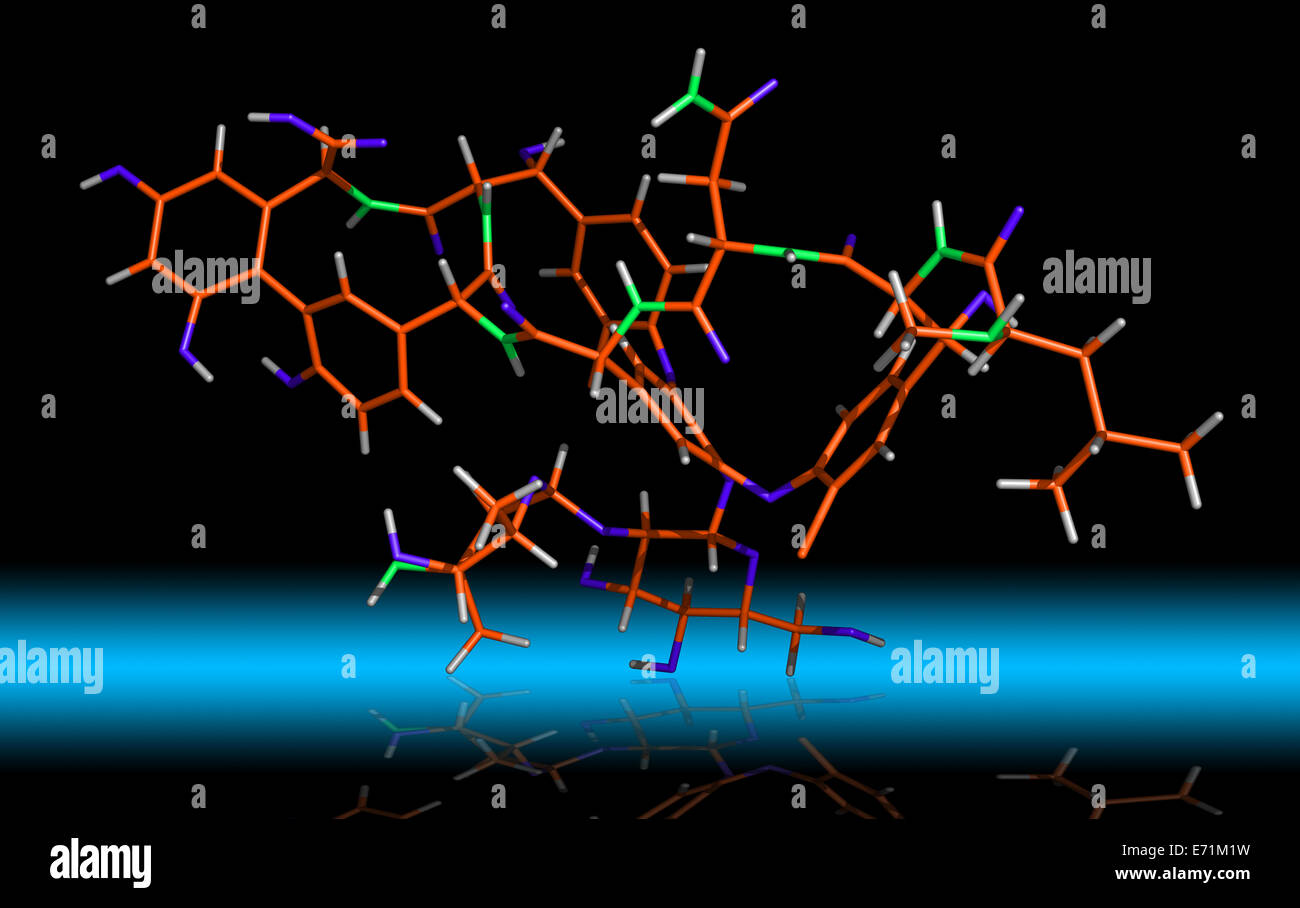 Vancomycin ist ein Antibiotikum für die Behandlung einer Reihe von bakteriellen Infektionen. Stockfoto