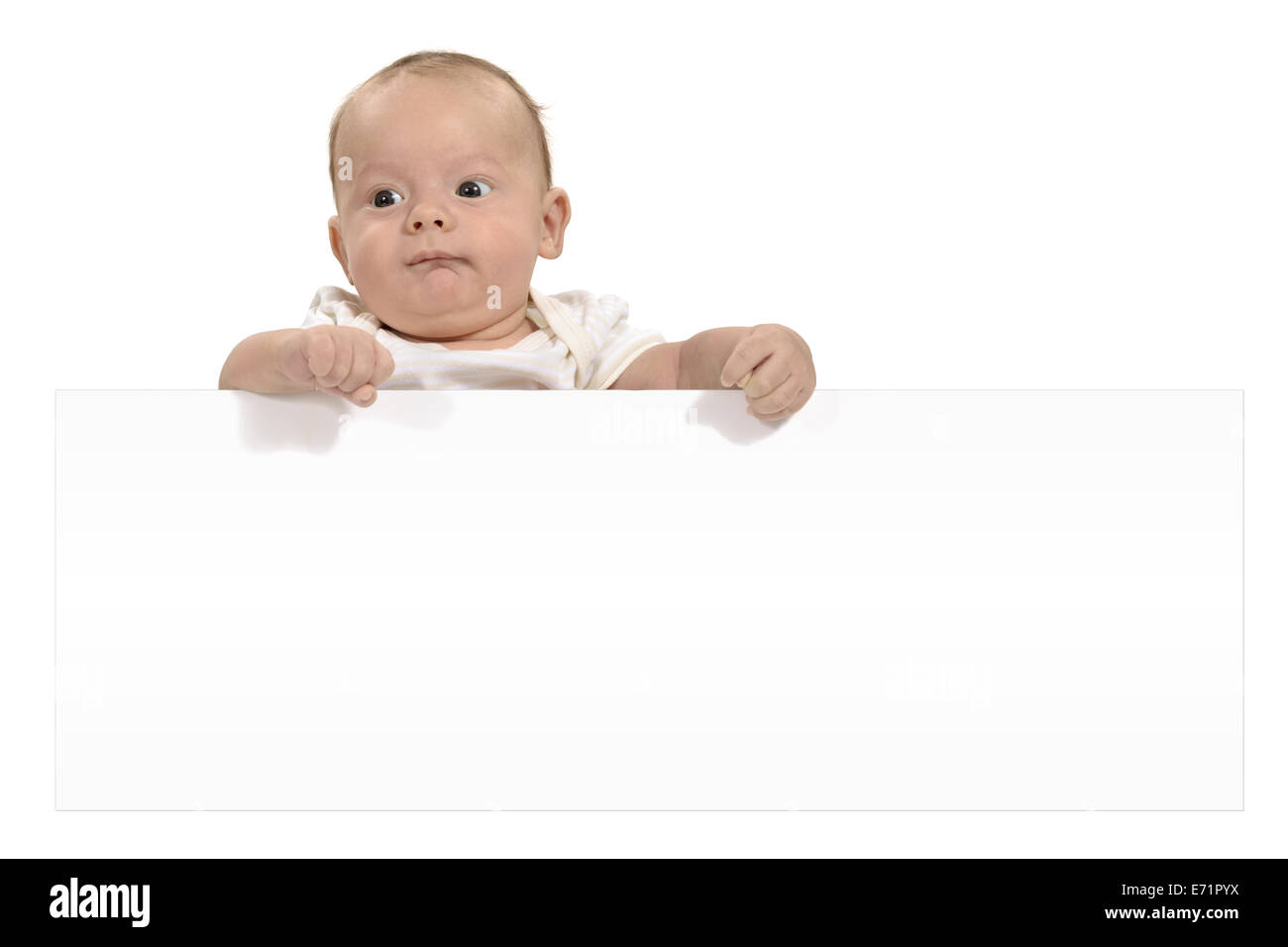 Baby Namensschild ein Ad-banner Stockfoto