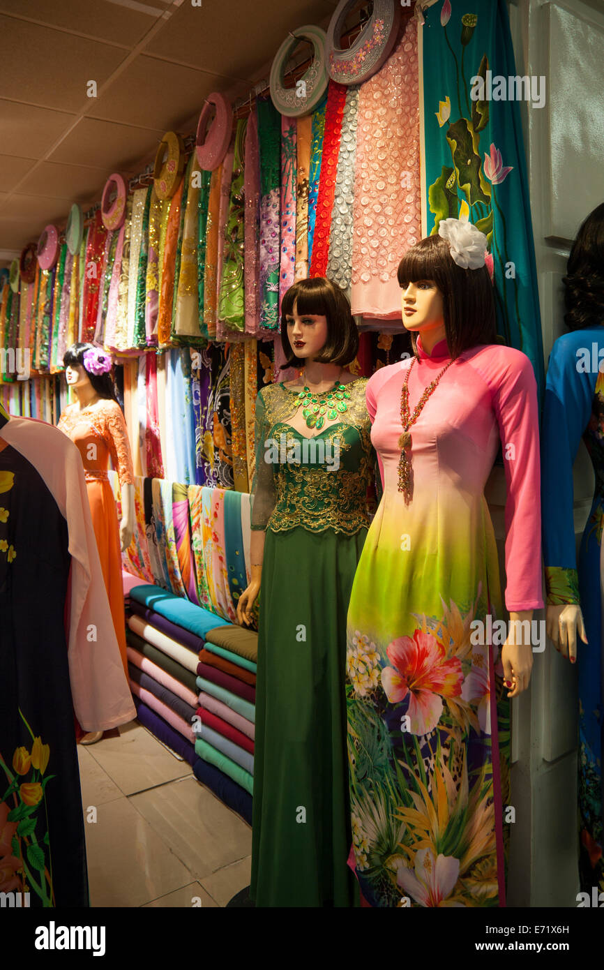 Vietnamesische Kleidung und Stoff zu speichern, Westminster, Orange County, Kalifornien, USA Stockfoto