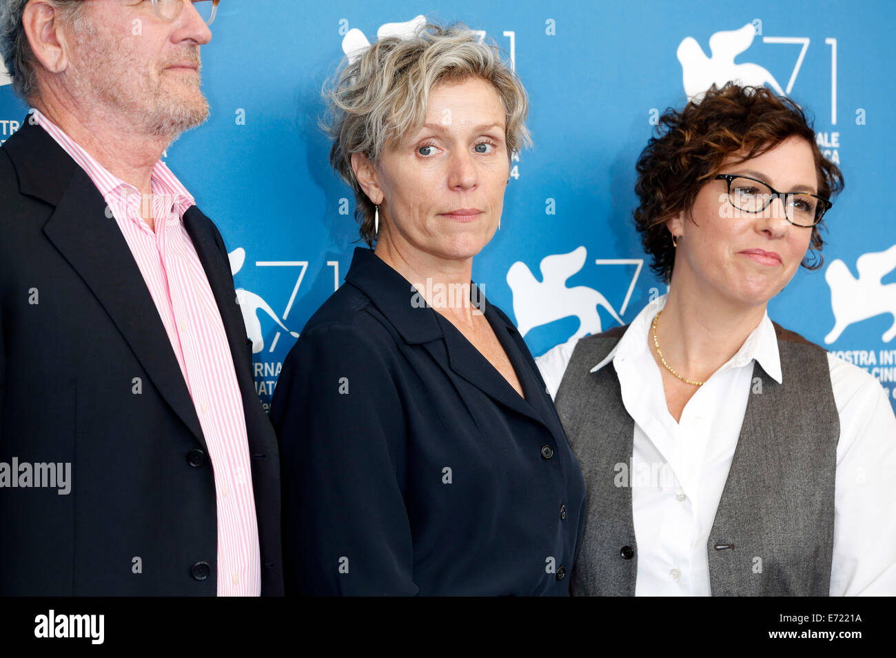 Frances McDormand und Regisseurin Lisa Cholodenko während der "Olive Kitteridge" Photocall auf die 71nd Venice International Film Festival am 1. September 2014. / picture Alliance Stockfoto