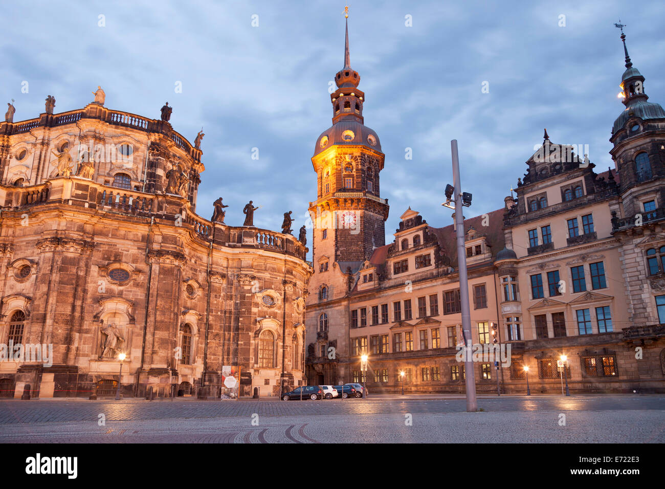 Königlicher Palast oder Schloss in Dresden, Sachsen, Deutschland, Europa Stockfoto