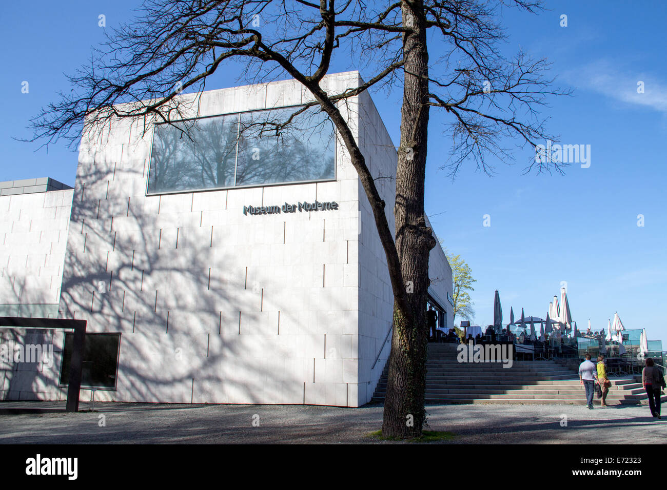 Österreich: Neue Gebäude des Museum der Moderne Salzburg (Museum of Modern Art) Foto vom 30. März 2014. Stockfoto