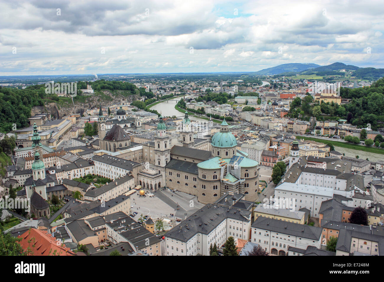 Österreich Historische Zentrum der Stadt Salzburg von Festung