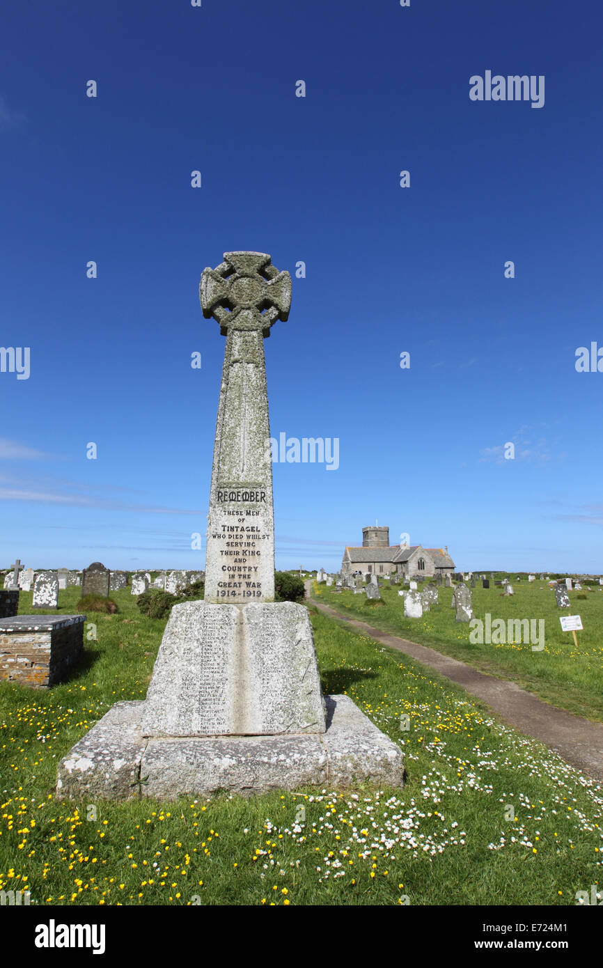 St. Materiana Kirche Tintagel Cornwall England Stockfoto