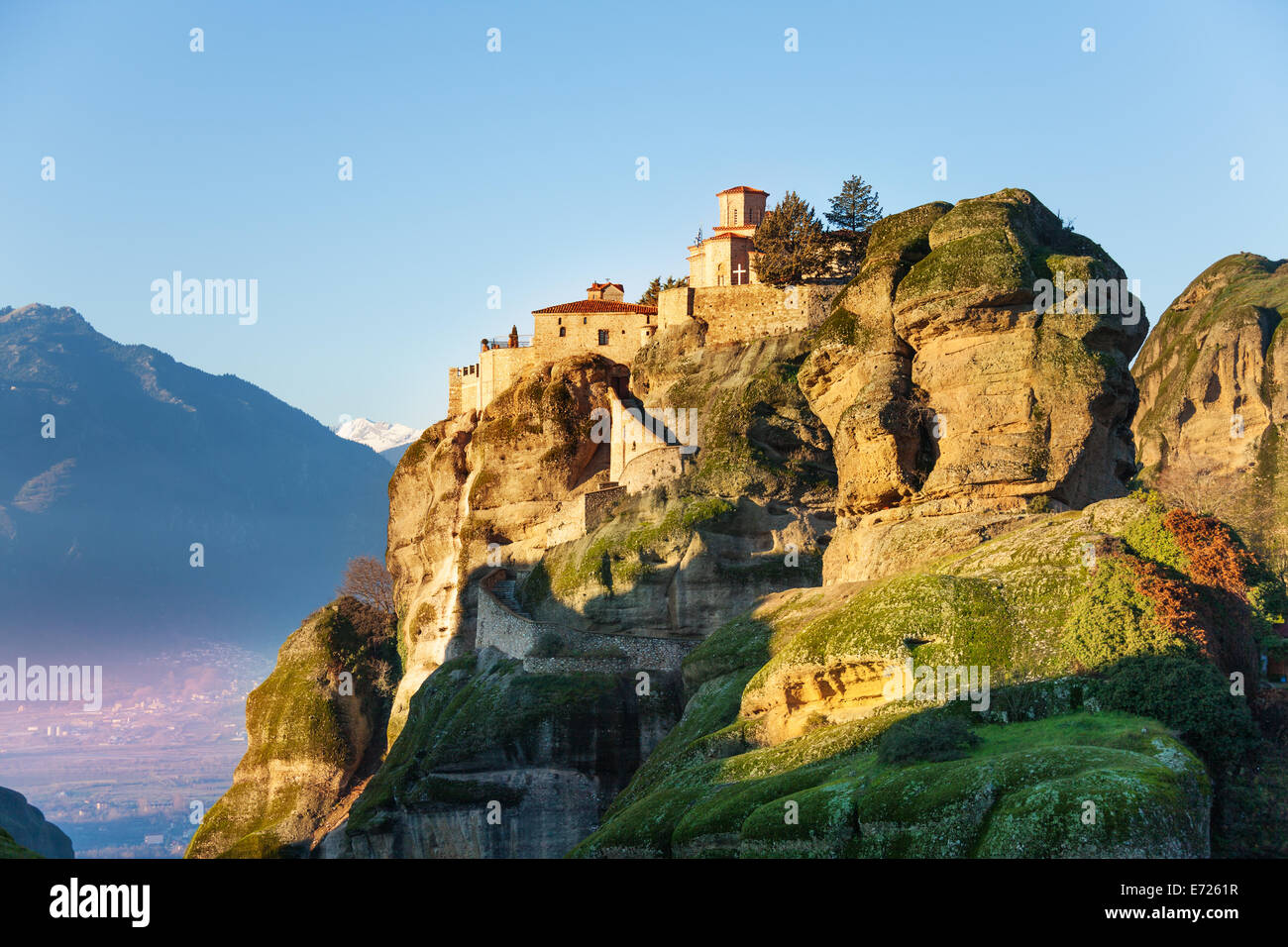 Der große Meteora Kloster Stockfoto