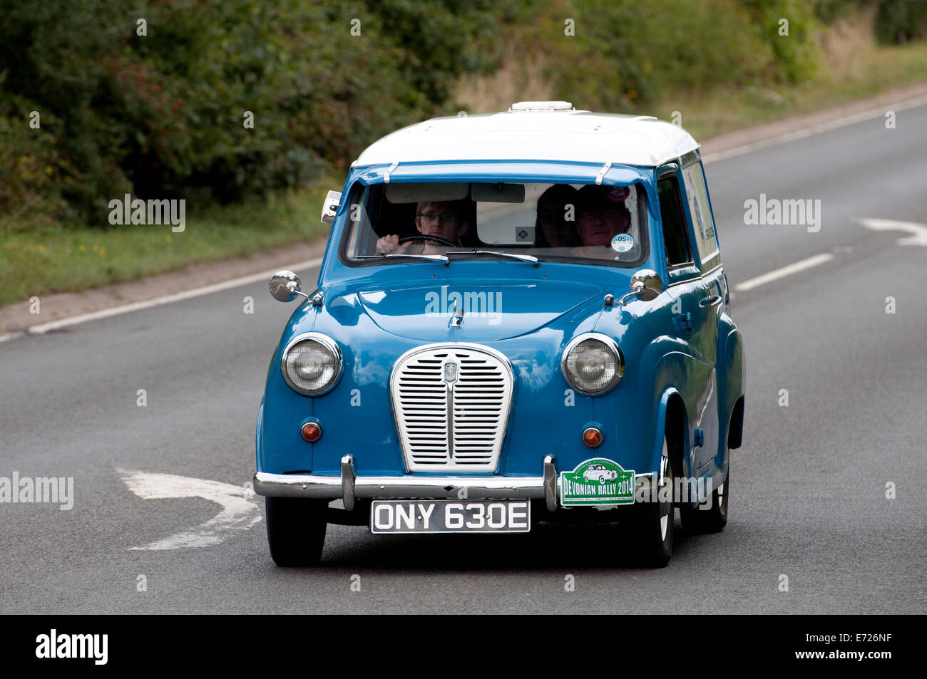 Austin A35 RAC Dienstleistungen van unterwegs Fosse Way, Warwickshire, UK Stockfoto