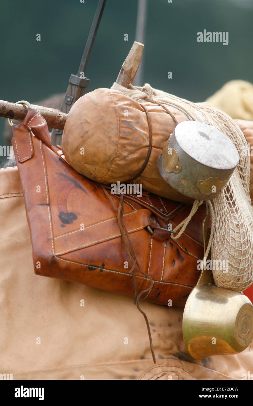 Marching römische Legionäre packen wieder Geschichte Live - Kelmarsh Hall Northampton Stockfoto