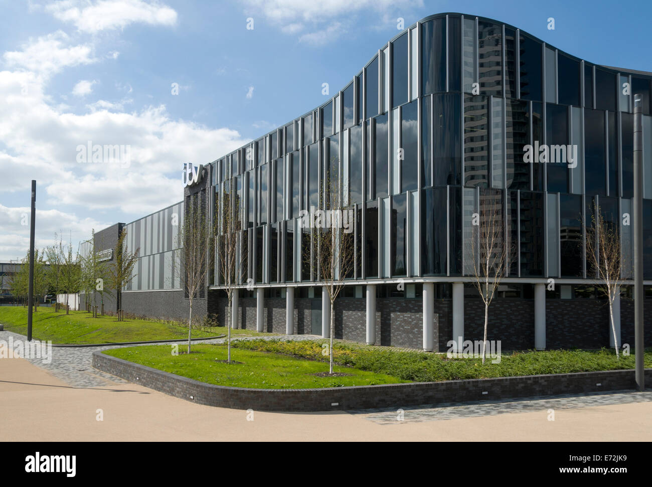 Das neue ITV Atelierhaus für die Krönung-Straße gesetzt, Salford Quays, Manchester, UK. Stockfoto