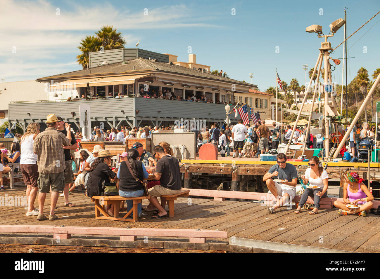 Santa Barbara Harbor und Seafood Festival, Santa Barbara, California, Vereinigte Staaten von Amerika Stockfoto