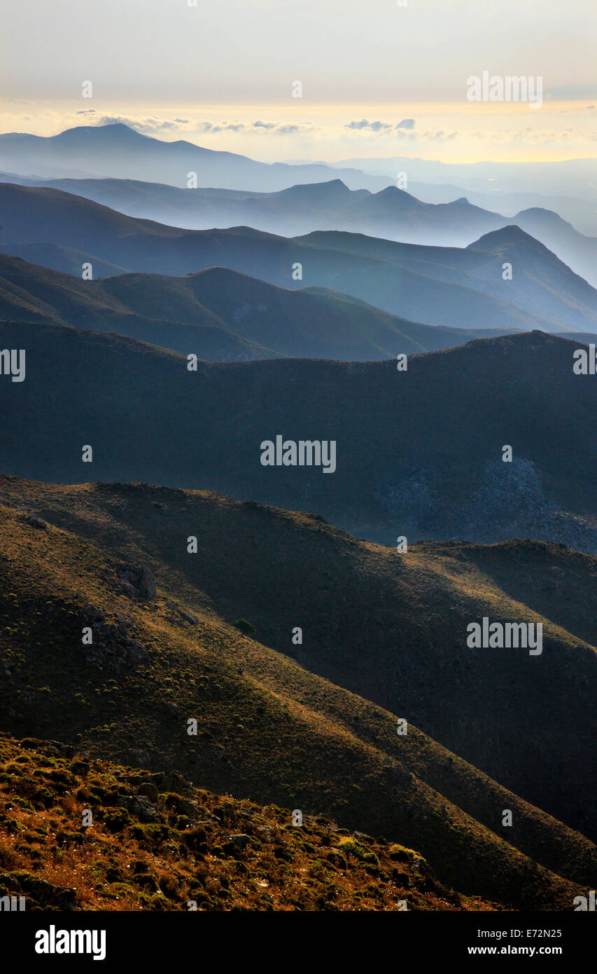 Das Asteroussia-Gebirge, eines der schönsten Bergregionen in Heraklion, Kreta, Griechenland Stockfoto