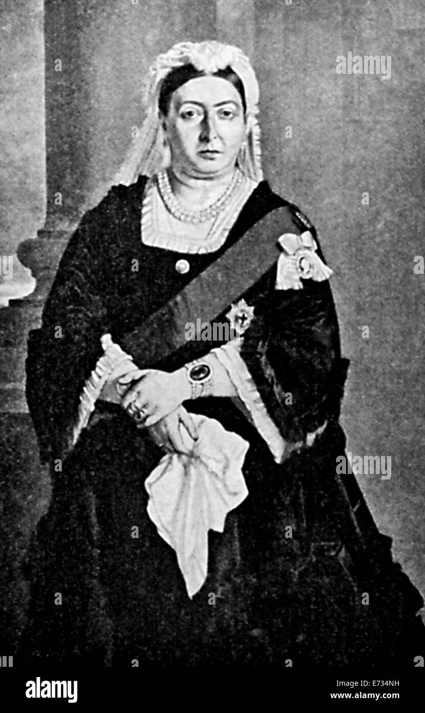 Königin Victoria ein Porträt im Jahre 1876. Porträt von Von Angeli. Aus dem Archiv des Pressedienstes Portrait Stockfoto