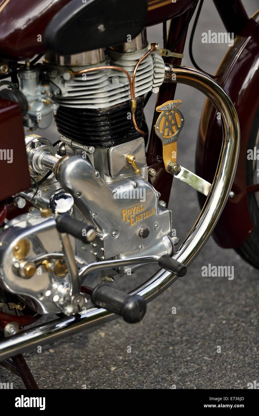 Royal Enfield Bullet 350 G2 1954-Engine in England Motorrad gemacht Stockfoto