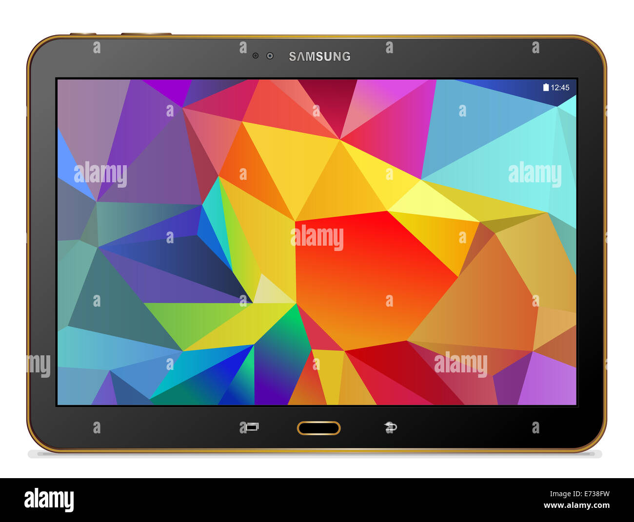 Samsung Galaxy Tab S gold Stockfoto