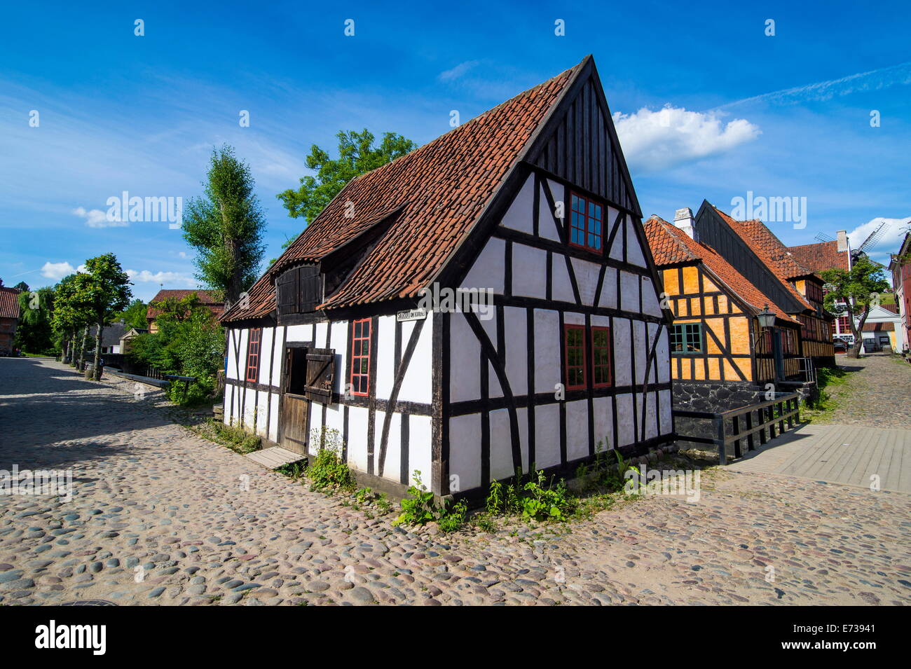 Die Altstadt, Den Gamle By, Freilichtmuseum in Aarhus, Dänemark, Skandinavien, Europa Stockfoto