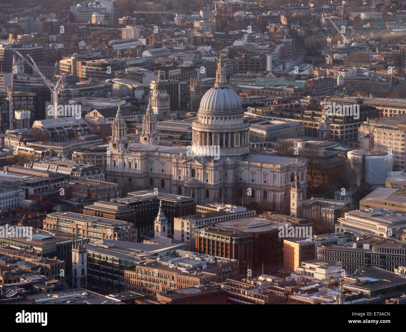 St. Pauls Cathedral von oben, London, England, Vereinigtes Königreich, Europa Stockfoto