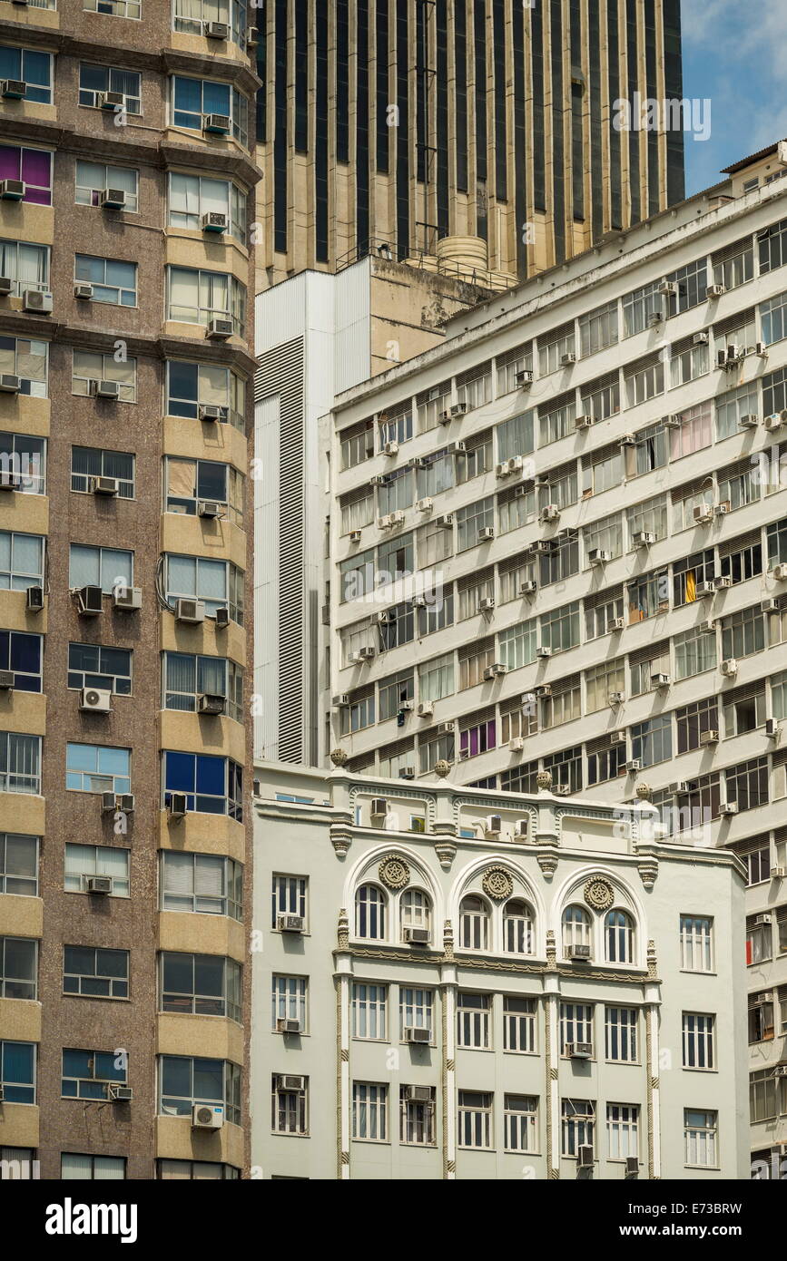 Architektur im Zentrum Rio De Janeiro, Brasilien, Südamerika Stockfoto