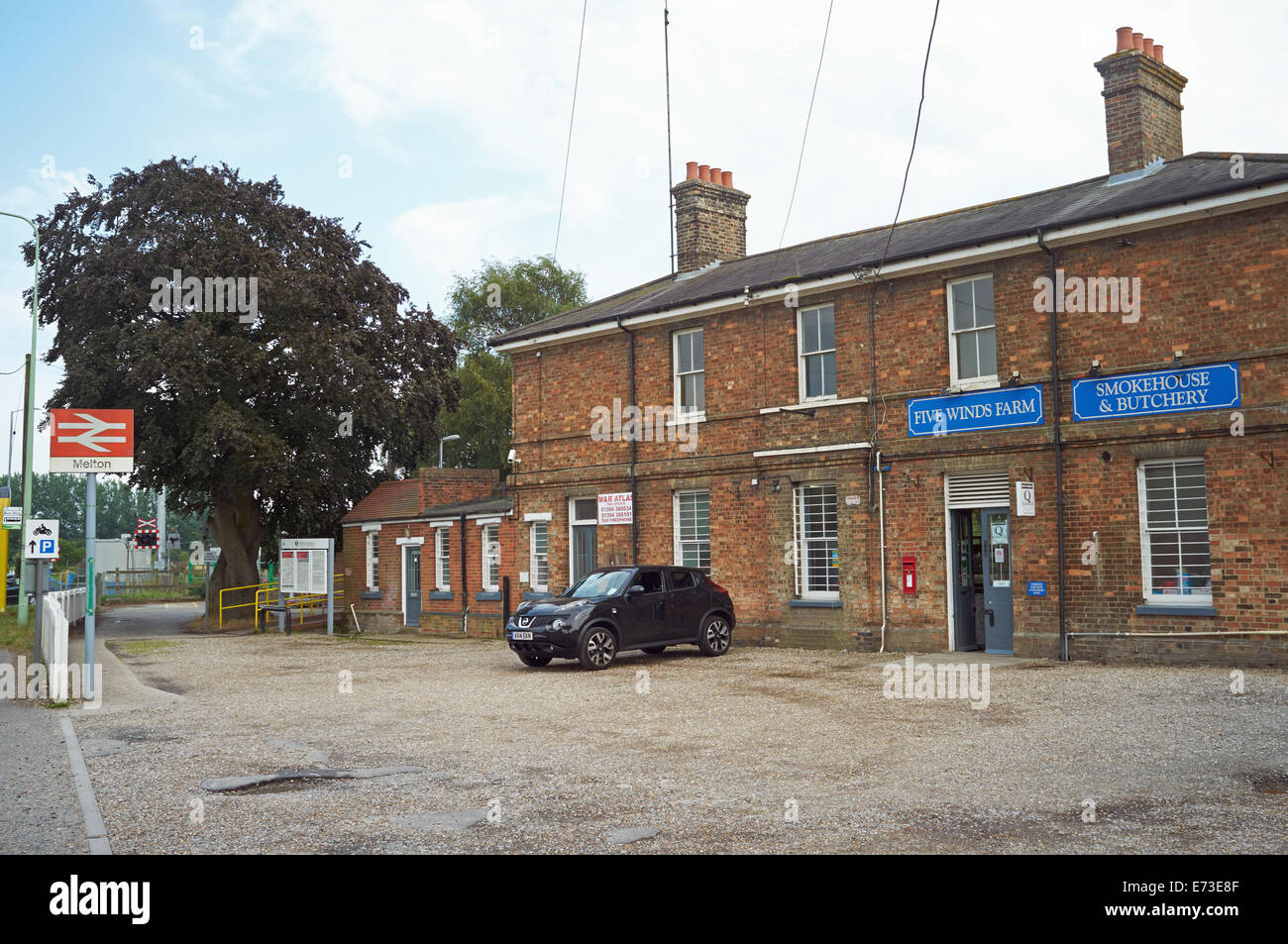 Melton Bahnhof Suffolk UK Stockfoto