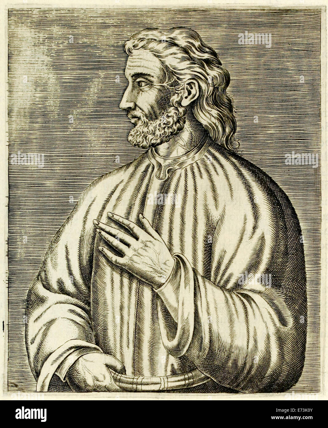 Gennadius von Massilia (heute Marseille) (gest. 496) von "Echten Porträts..." von André Thévet veröffentlicht 1594. Immobilienportal für info Stockfoto