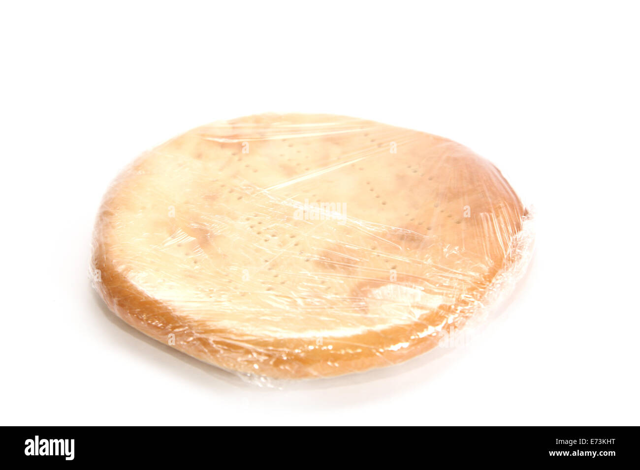 Leckeres Brot Kuchen essen isoliert kombiniert Stockfoto