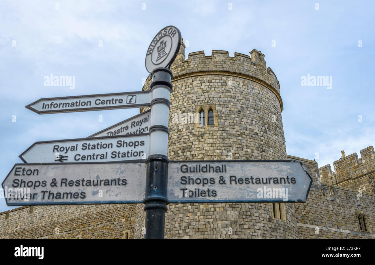 Windsor Castle ist eine königliche Residenz in Windsor in der englischen Grafschaft Berkshire Stockfoto